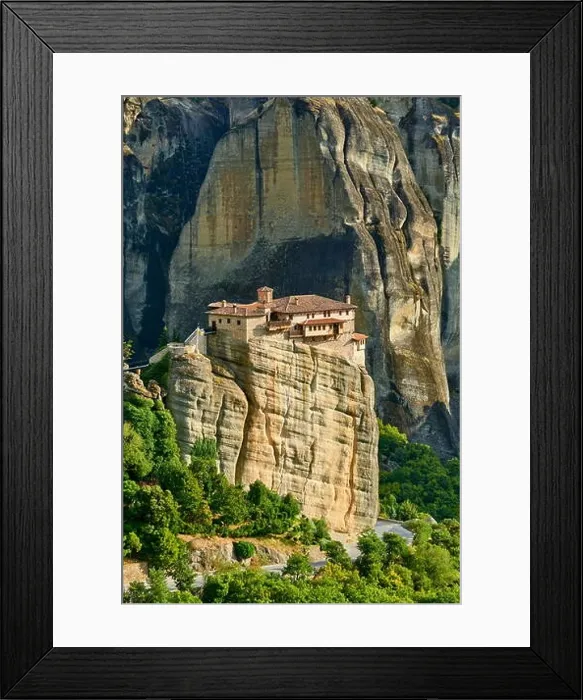 Framed Print : Roussanou Meteora Monastery, Greece Framed Print : Roussanou Meteora Monastery, Greece