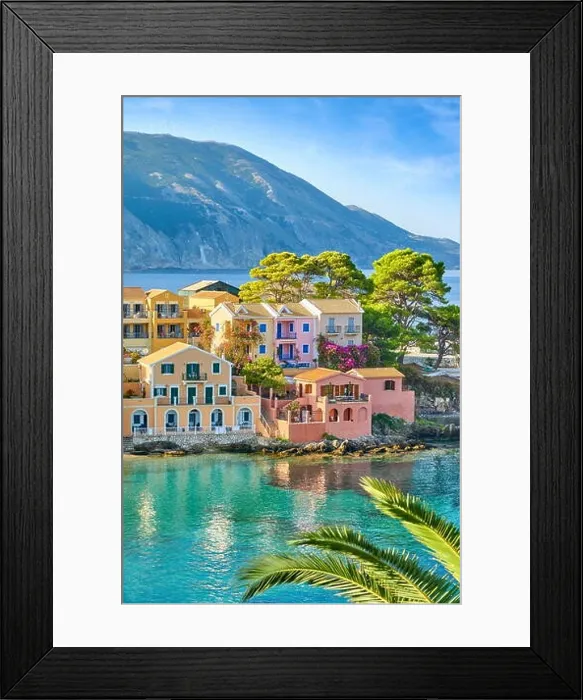 Framed Print : Kefalonia Island - Assos village, Greece Framed Print : Kefalonia Island - Assos village, Greece