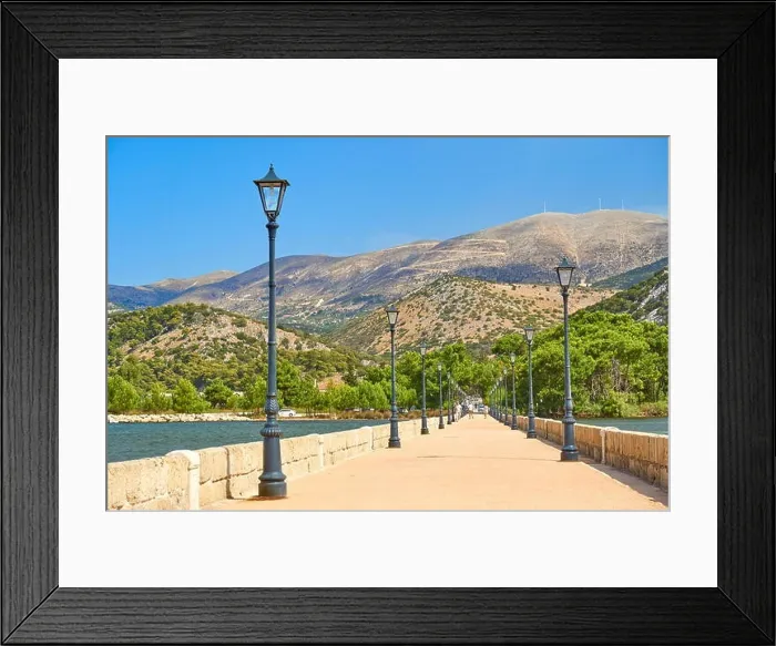 Framed Print : Drapanos Bridge, Agrostoli, Kefalonia Island, Greece Framed Print : Drapanos Bridge, Agrostoli, Kefalonia Island, Greece