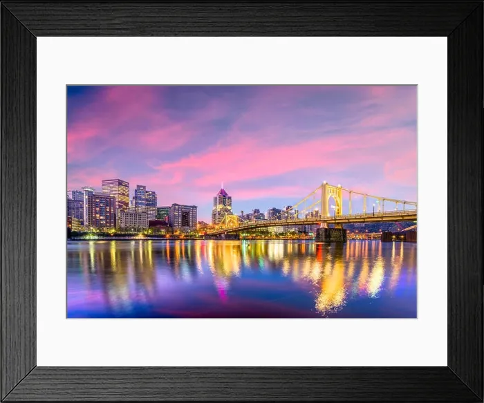 Framed Print : Pittsburgh, Pennsylvania, USA skyline on the Allegheny River Framed Print : Pittsburgh, Pennsylvania, USA skyline on the Allegheny River