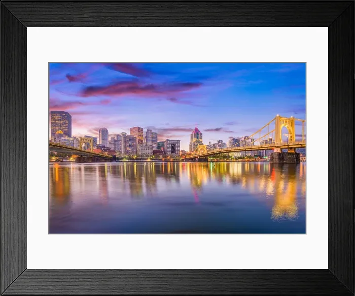 Framed Print : Pittsburgh, Pennsylvania, USA skyline on the Allegheny River Framed Print : Pittsburgh, Pennsylvania, USA skyline on the Allegheny River