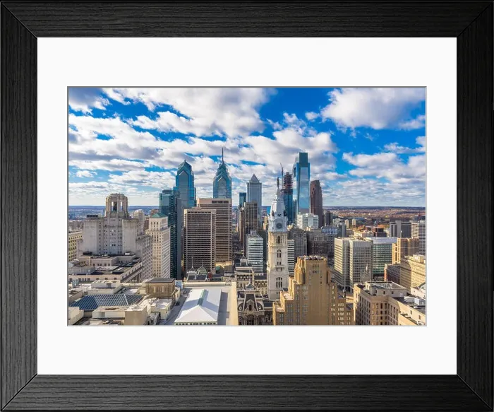 Framed Print : Philadelphia, Pennsylvania, USA downtown skyline Framed Print : Philadelphia, Pennsylvania, USA downtown skyline