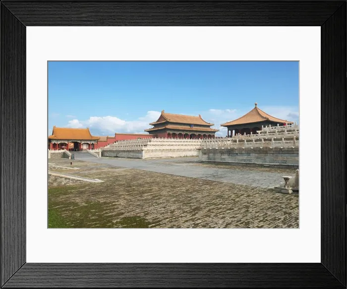 Framed Print : Beijing ancient royal palaces of the Forbidden City in Beijing, China Framed Print : Beijing ancient royal palaces of the Forbidden City in Beijing, China