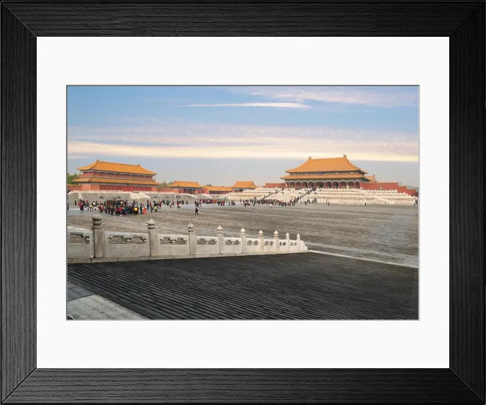 Framed Print : Beijing ancient royal palaces of the Forbidden City in Beijing, China Framed Print : Beijing ancient royal palaces of the Forbidden City in Beijing, China
