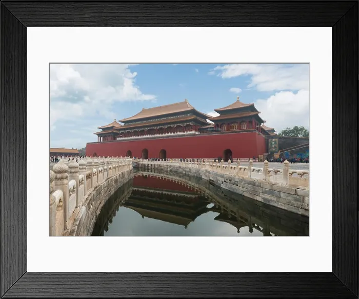 Framed Print : Beijing ancient royal palaces of the Forbidden City in Beijing, China Framed Print : Beijing ancient royal palaces of the Forbidden City in Beijing, China