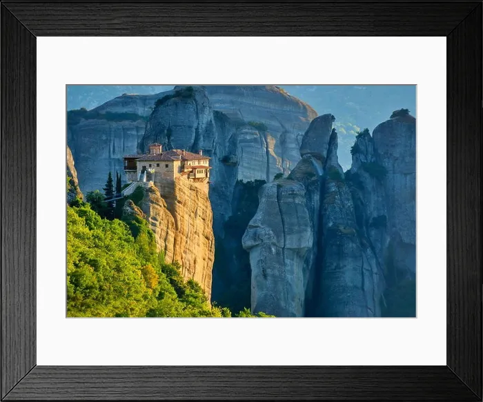 Framed Print : Roussanou Monastery at Meteora, Trikala Region, Greece Framed Print : Roussanou Monastery at Meteora, Trikala Region, Greece