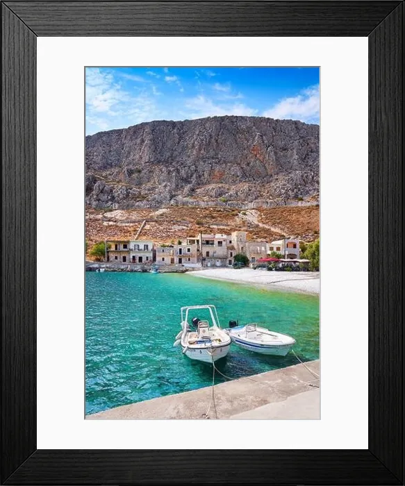 Framed Print : Traditional fishing village Gerolimenas, Mani, Laconia, Peloponnese, Greece Framed Print : Traditional fishing village Gerolimenas, Mani, Laconia, Peloponnese, Greece
