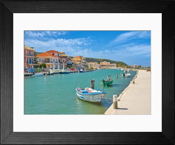 Framed Print : Lefkada town, Lefkada Island, Greece Framed Print : Lefkada town, Lefkada Island, Greece