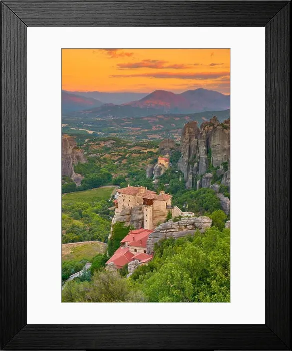 Framed Print : Monastery at Meteora, Greece Framed Print : Monastery at Meteora, Greece