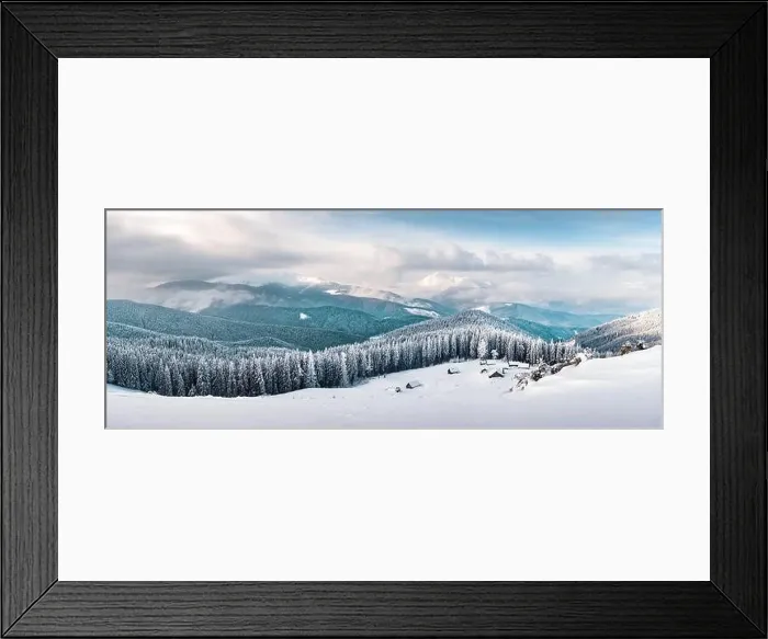 Framed Print : Fantastic winter landscape with snowy trees. Carpathian mountains, Ukraine, Europe. Christmas holiday background. Landscape photography Framed Print : Fantastic winter landscape with snowy trees. Carpathian mountains, Ukraine, Europe. Christmas holiday background. Landscape photography