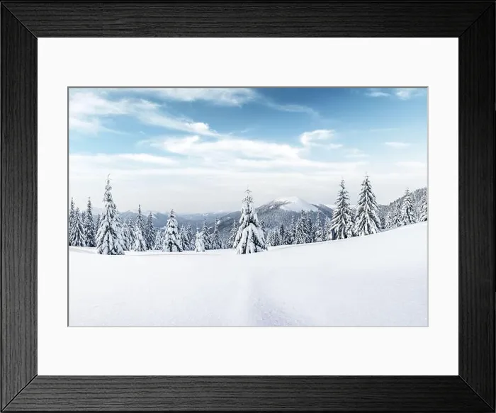 Framed Print : Fantastic winter landscape with snowy trees. Carpathian mountains, Ukraine, Europe. Christmas holiday background. Landscape photography Framed Print : Fantastic winter landscape with snowy trees. Carpathian mountains, Ukraine, Europe. Christmas holiday background. Landscape photography