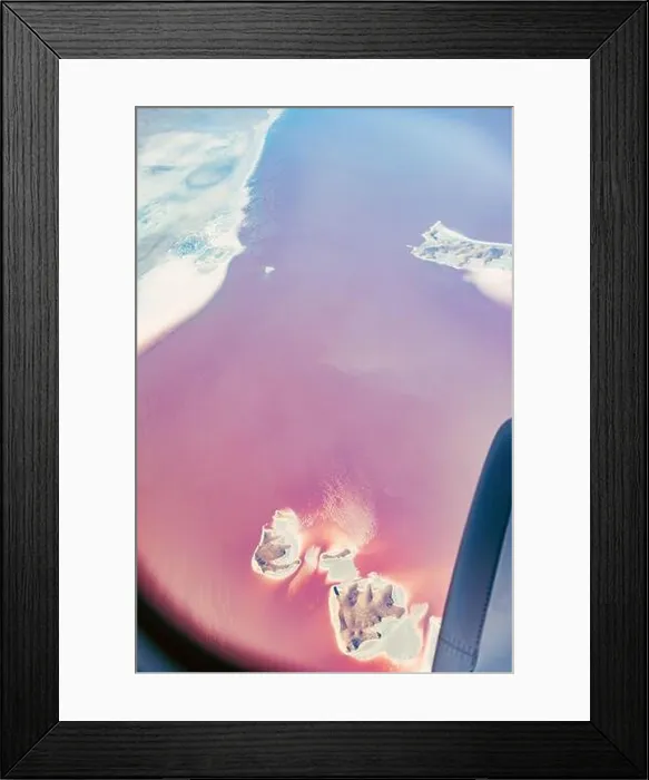 Framed Print : Aerial View Of Lake Urmia From Window Of Plane. Beautiful Lake Urmia Is An Endorheic Salt Lake In Iran. Aerial View Of Jezireye Island-Eshek. West Framed Print : Aerial View Of Lake Urmia From Window Of Plane. Beautiful Lake Urmia Is An Endorheic Salt Lake In Iran. Aerial View Of Jezireye Island-Eshek. West