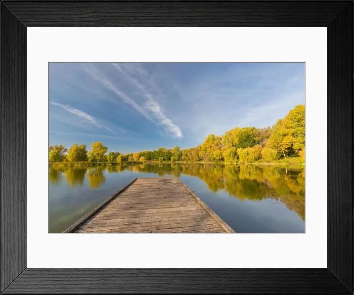Framed Print : Mirror lagoon rounded by mountains, beautiful autumn lake reflection, colorful tree leaves Framed Print : Mirror lagoon rounded by mountains, beautiful autumn lake reflection, colorful tree leaves