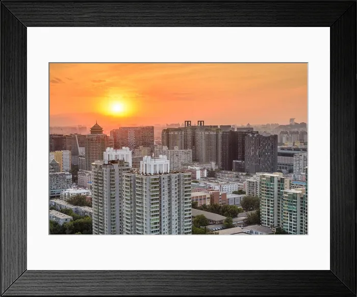 Framed Print : Beijing, China cityscape at sunset Framed Print : Beijing, China cityscape at sunset