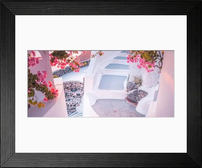 Framed Print : Artistic travel scene. Fantastic sunset landscape of romantic travel and vacation couple destination. Luxury summer adventure concept. Wonderful view Framed Print : Artistic travel scene. Fantastic sunset landscape of romantic travel and vacation couple destination. Luxury summer adventure concept. Wonderful view