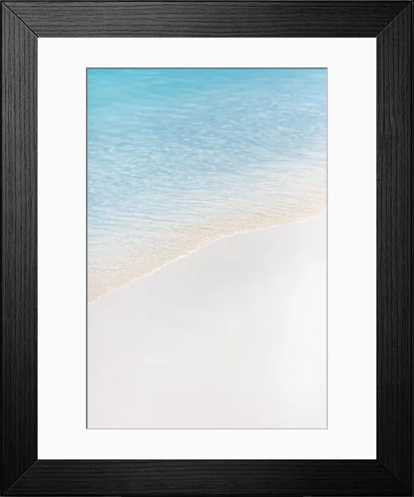 Framed Print : White sand beach and blue sky. Idyllic tropical nature pattern, paradise island landscape, peaceful, tranquil scenery, Sea sand sly concept Framed Print : White sand beach and blue sky. Idyllic tropical nature pattern, paradise island landscape, peaceful, tranquil scenery, Sea sand sly concept