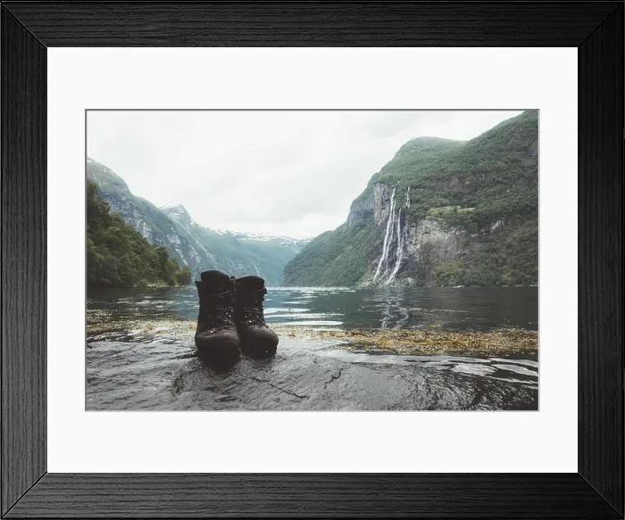 Framed Print : Breathtaking view of Sunnylvsfjorden fjord Framed Print : Breathtaking view of Sunnylvsfjorden fjord
