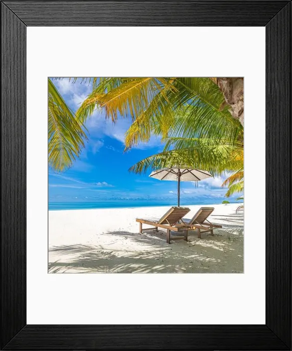 Framed Print : Perfect sunset beach. Idyllic tropical beach landscape for background or wallpaper. Design of summer vacation holiday, couple destination pastel color Framed Print : Perfect sunset beach. Idyllic tropical beach landscape for background or wallpaper. Design of summer vacation holiday, couple destination pastel color