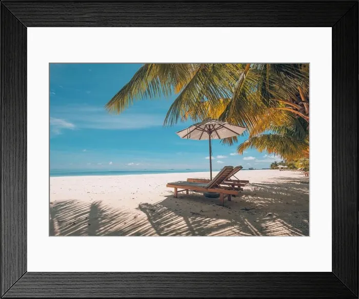 Framed Print : Perfect sunset beach. Idyllic tropical beach landscape for background or wallpaper. Design of summer vacation holiday, couple destination pastel color Framed Print : Perfect sunset beach. Idyllic tropical beach landscape for background or wallpaper. Design of summer vacation holiday, couple destination pastel color