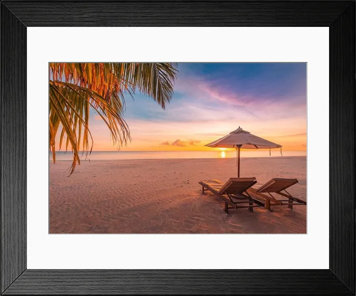 Framed Print : Amazing beach. Chairs on the sandy beach sea. Luxury summer holiday and vacation resort hotel for tourism. Inspirational tropical landscape. Tranquil Framed Print : Amazing beach. Chairs on the sandy beach sea. Luxury summer holiday and vacation resort hotel for tourism. Inspirational tropical landscape. Tranquil