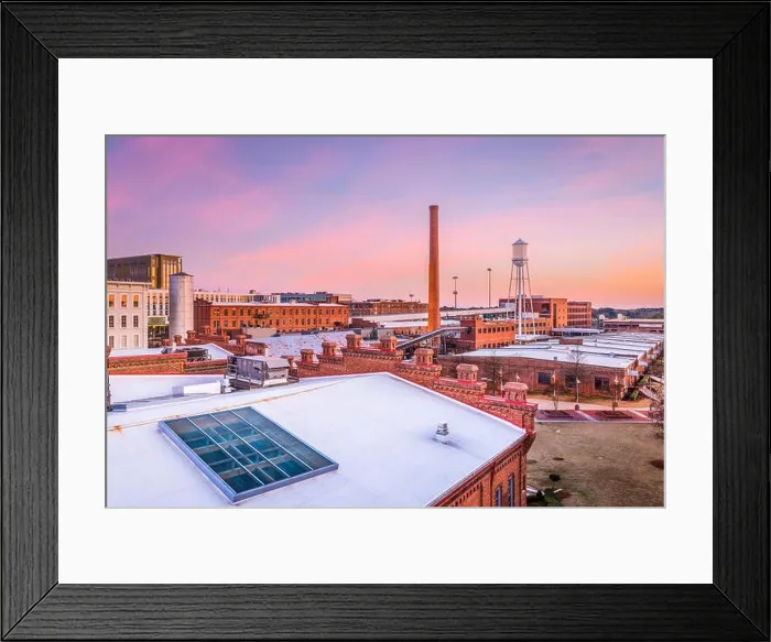 Framed Print : Durham, North Carolina, USA Skyline Framed Print : Durham, North Carolina, USA Skyline