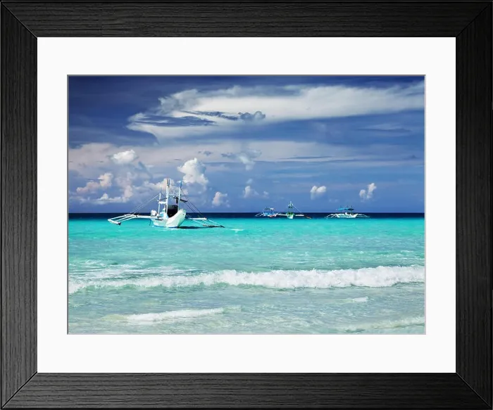 Framed Print : Tropical beach, Boracay island, Philippines Framed Print : Tropical beach, Boracay island, Philippines