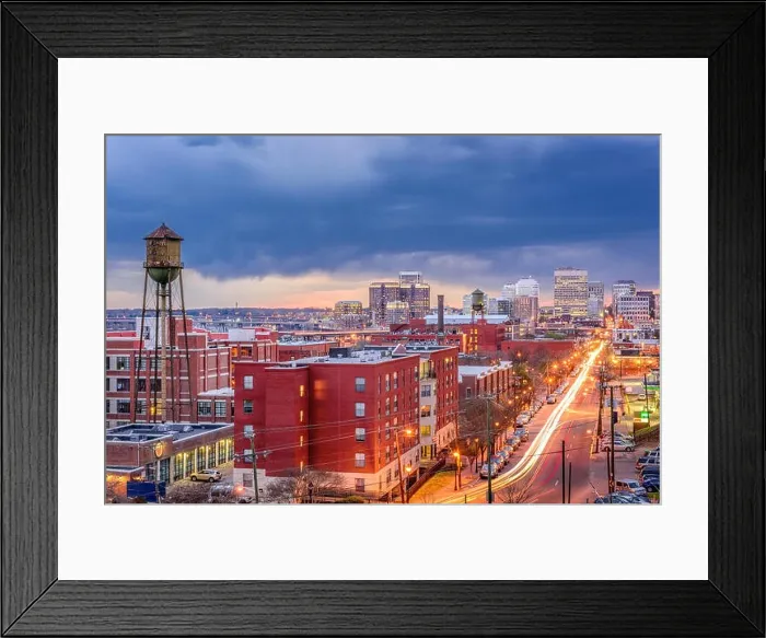 Framed Print : Richmond, Virginia, USA downtown cityscape Framed Print : Richmond, Virginia, USA downtown cityscape