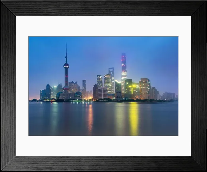 Framed Print : Shanghai skyline cityscape, View of shanghai at Lujiazui finance and business district trade zone skyscraper in morning, Shanghai China Framed Print : Shanghai skyline cityscape, View of shanghai at Lujiazui finance and business district trade zone skyscraper in morning, Shanghai China