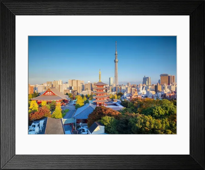 Framed Print : Tokyo. Cityscape image of Tokyo skyline during autumn sunset in Japan Framed Print : Tokyo. Cityscape image of Tokyo skyline during autumn sunset in Japan