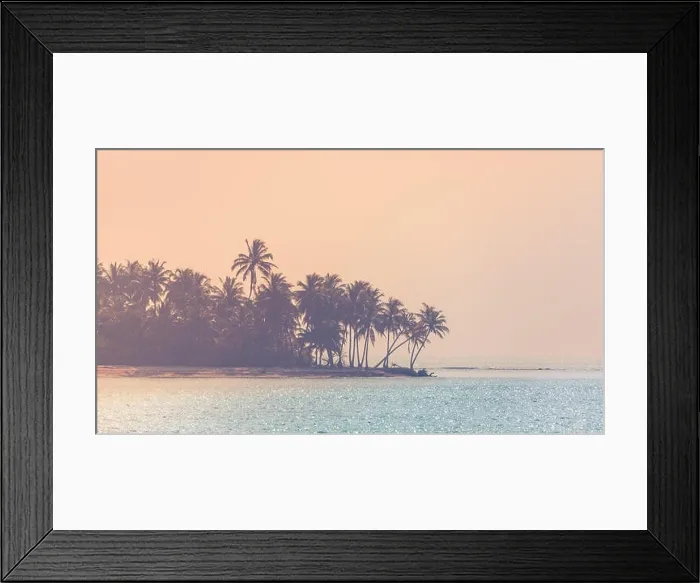 Framed Print : Moody topical beach background, palm trees and shine clear water surface. Perfect tropical destination background banner. Travel and tourism on beach Framed Print : Moody topical beach background, palm trees and shine clear water surface. Perfect tropical destination background banner. Travel and tourism on beach