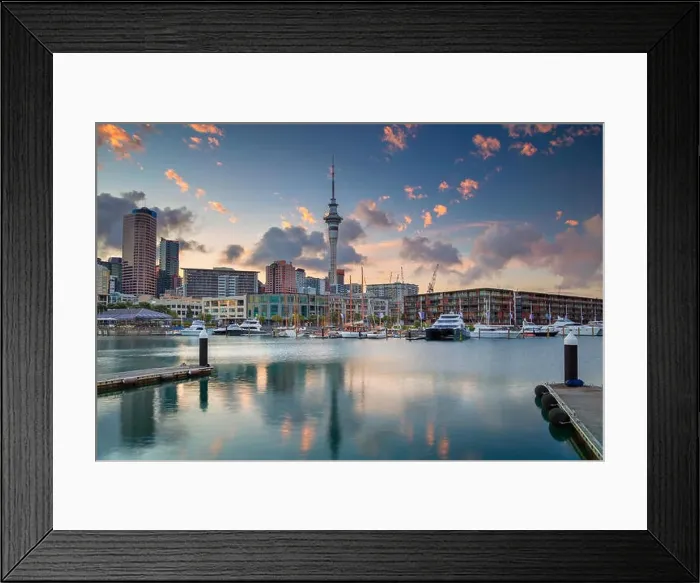 Framed Print : Auckland. Cityscape image of Auckland skyline, New Zealand during sunrise Framed Print : Auckland. Cityscape image of Auckland skyline, New Zealand during sunrise