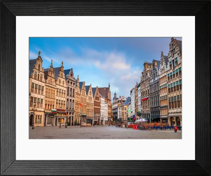Framed Print : Grote Markt of Antwerp, Belgium at twilight Framed Print : Grote Markt of Antwerp, Belgium at twilight
