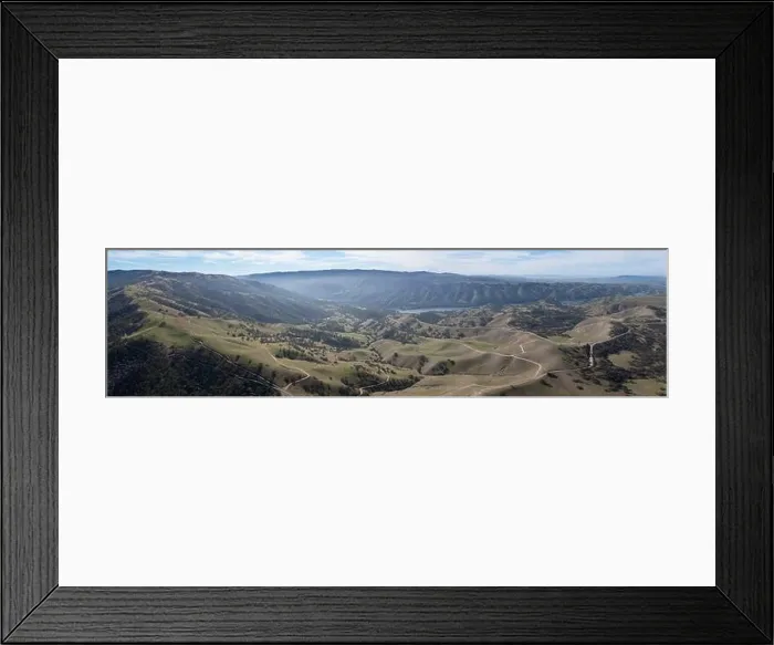 Framed Print : High clouds and blue skies form a canopy over the serene hills of Livermore, California. This region turns from brown to green during winter months Framed Print : High clouds and blue skies form a canopy over the serene hills of Livermore, California. This region turns from brown to green during winter months