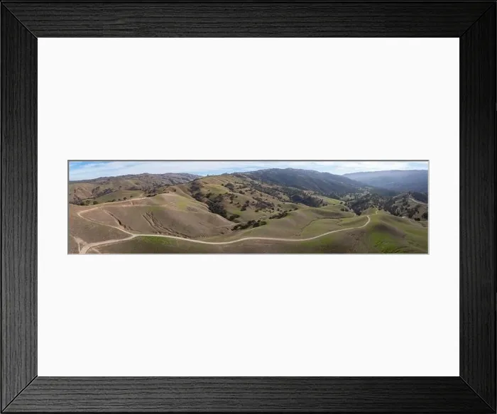Framed Print : High clouds and blue skies form a canopy over the serene hills of Livermore, California. This region turns from brown to green during winter months Framed Print : High clouds and blue skies form a canopy over the serene hills of Livermore, California. This region turns from brown to green during winter months
