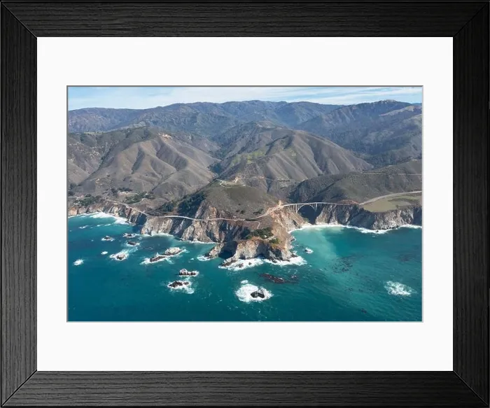 Framed Print : The Pacific Ocean washes onto the beautiful seashore of California, not far south of Monterey. The Pacific Coast Highway runs right along this region Framed Print : The Pacific Ocean washes onto the beautiful seashore of California, not far south of Monterey. The Pacific Coast Highway runs right along this region