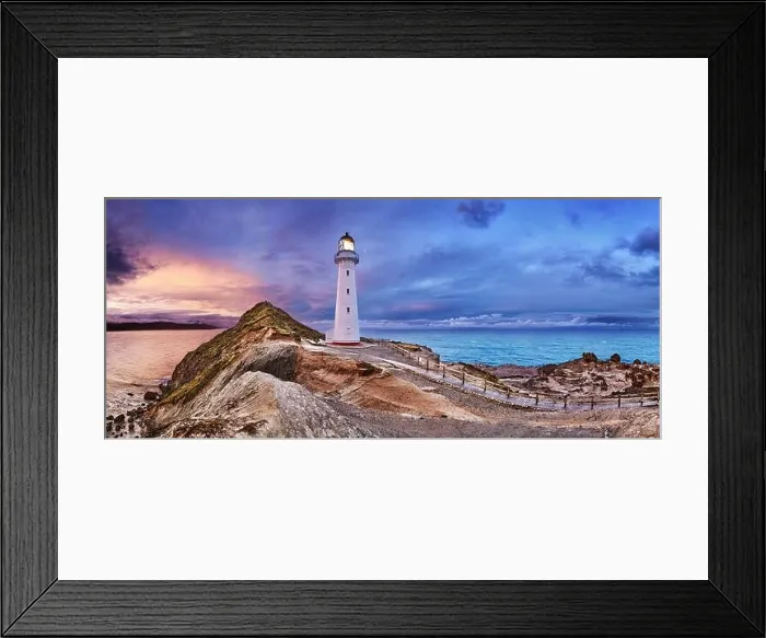Framed Print : Castle Point Lighthouse, sunset, Wairarapa, New Zealand Framed Print : Castle Point Lighthouse, sunset, Wairarapa, New Zealand
