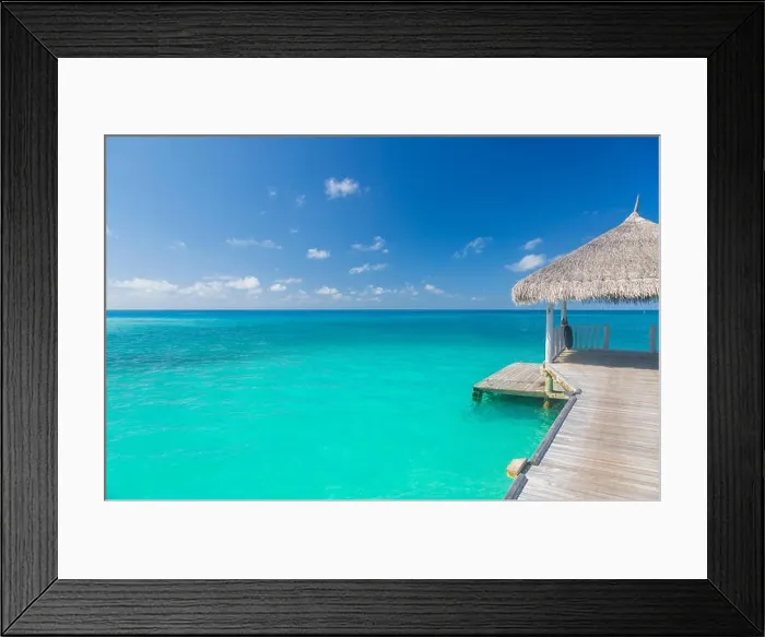Framed Print : Tropical sea and island. Inspirational background of exotic travel destination. Tranquil beach landscape Framed Print : Tropical sea and island. Inspirational background of exotic travel destination. Tranquil beach landscape