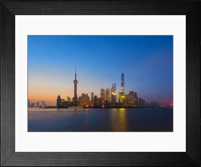 Framed Print : View of Shanghai at Lujiazui finance and business district trade zone skyscraper in morning, Shanghai China Framed Print : View of Shanghai at Lujiazui finance and business district trade zone skyscraper in morning, Shanghai China