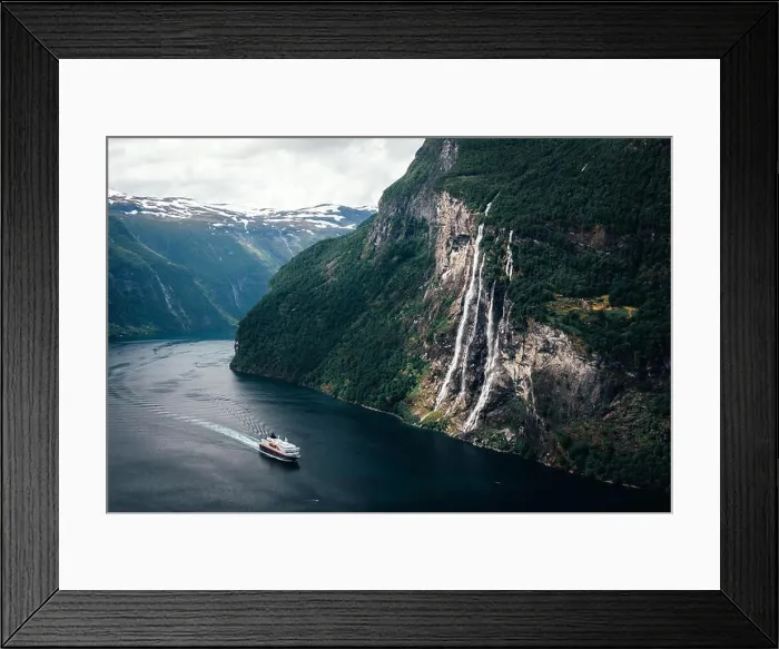 Framed Print : Breathtaking view of Sunnylvsfjorden fjord Framed Print : Breathtaking view of Sunnylvsfjorden fjord