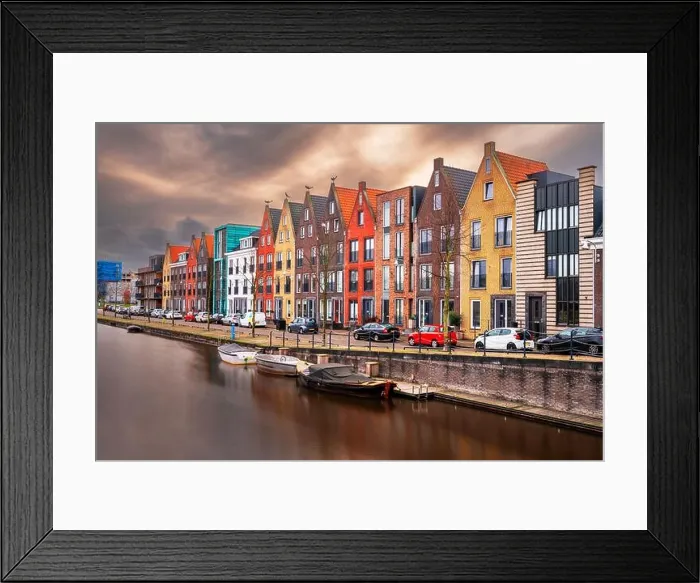 Framed Print : Amersfoort, Netherlands cityscape in the Vathorst district at twilight Framed Print : Amersfoort, Netherlands cityscape in the Vathorst district at twilight