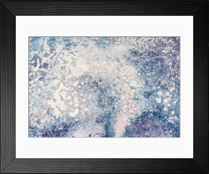 Framed Print : Abstract water beams in motion. Oil painting Framed Print : Abstract water beams in motion. Oil painting