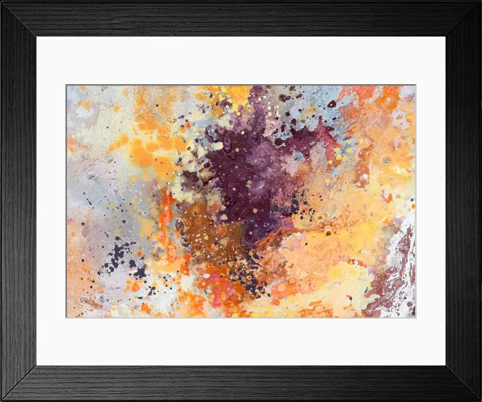 Framed Print : Abstract colorful watercolor background. Spreading watercolor paint. Hand drawn illustration