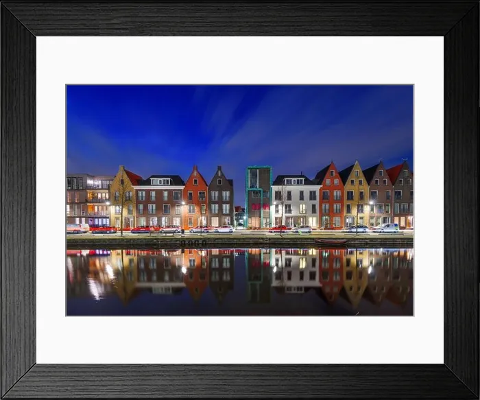 Framed Print : Amersfoort, Netherlands cityscape in the Vathorst district at twilight Framed Print : Amersfoort, Netherlands cityscape in the Vathorst district at twilight