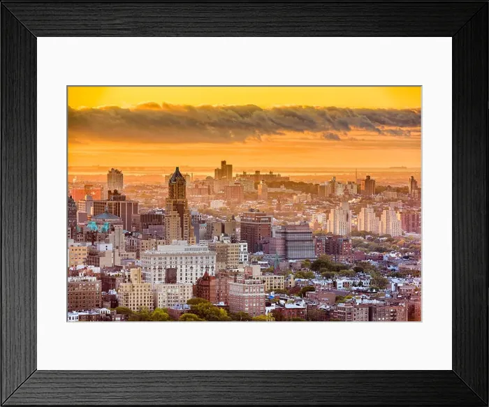 Framed Print : Brooklyn, New York, USA cityscape over downtown in the late afternoon Framed Print : Brooklyn, New York, USA cityscape over downtown in the late afternoon