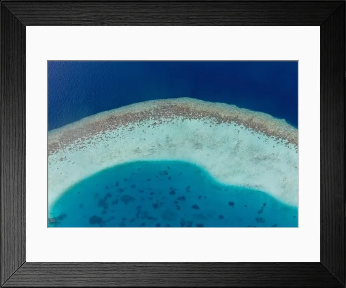 Framed Print : Beauty tropical island. Aerial view on tropical islands, drone, plane view from coral reef atoll in Maldives islands. Exotic travel nature destination Framed Print : Beauty tropical island. Aerial view on tropical islands, drone, plane view from coral reef atoll in Maldives islands. Exotic travel nature destination