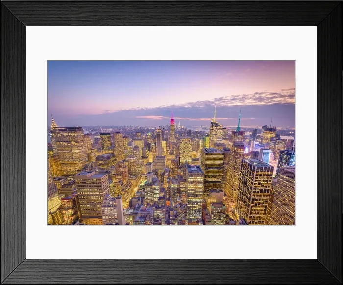 Framed Print : New York, New York, USA skyline Framed Print : New York, New York, USA skyline