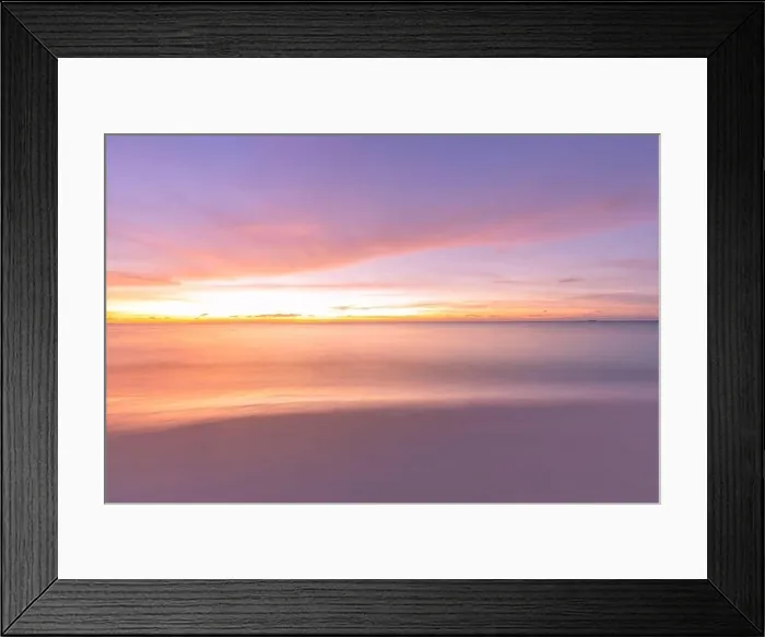 Framed Print : Beautiful sunset on the beach and sea. Tropical beach at beautiful sunset. Nature background. Exotic landscape, shore, coast, calm waves, soft sand Framed Print : Beautiful sunset on the beach and sea. Tropical beach at beautiful sunset. Nature background. Exotic landscape, shore, coast, calm waves, soft sand