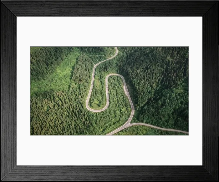 Framed Print : Flight over the summer mountains with mountain road serpentine, river and forest. Ukraine, Carpathian mountains. Landscape photography Framed Print : Flight over the summer mountains with mountain road serpentine, river and forest. Ukraine, Carpathian mountains. Landscape photography