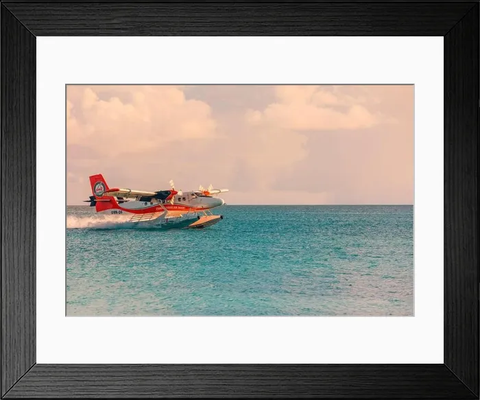 Framed Print : Ari Atoll, Maldives - 05.05.2018: Luxury summer travel destination with seaplane in Maldives islands. Exotic vacation holiday transportation, Maldives Framed Print : Ari Atoll, Maldives - 05.05.2018: Luxury summer travel destination with seaplane in Maldives islands. Exotic vacation holiday transportation, Maldives