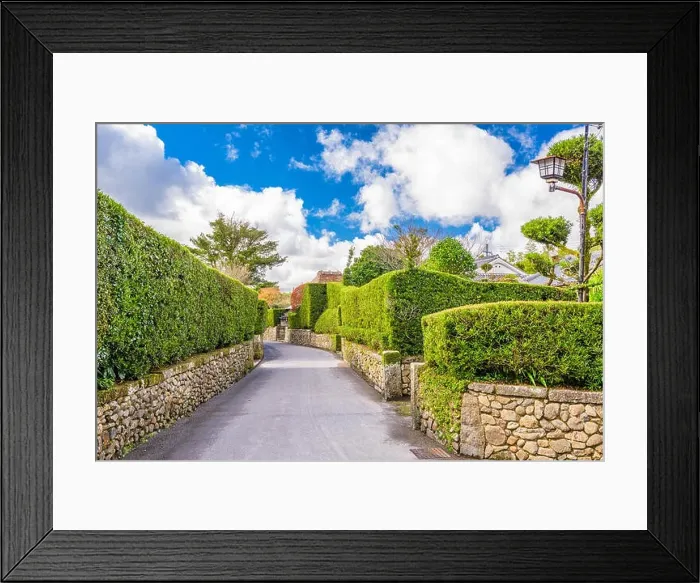 Framed Print : Chiran, Kagoshima, Japan at the streets of the Samurai District Framed Print : Chiran, Kagoshima, Japan at the streets of the Samurai District
